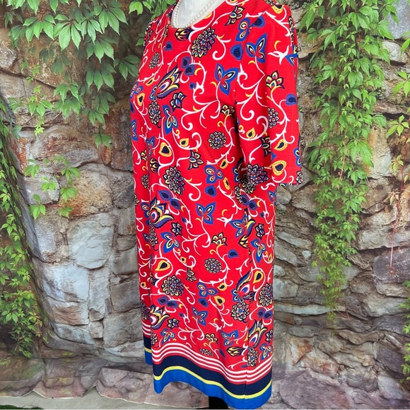 DRAPER JAMES Oak Hill Vines Hillsboro Floral Paisley Shift Dress, M - Picture 8 of 15